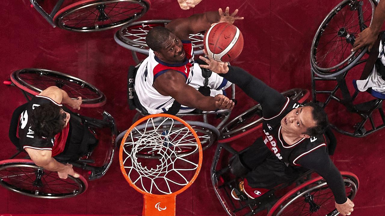 Basketball paralympic wheelchair decided groups justin eveson