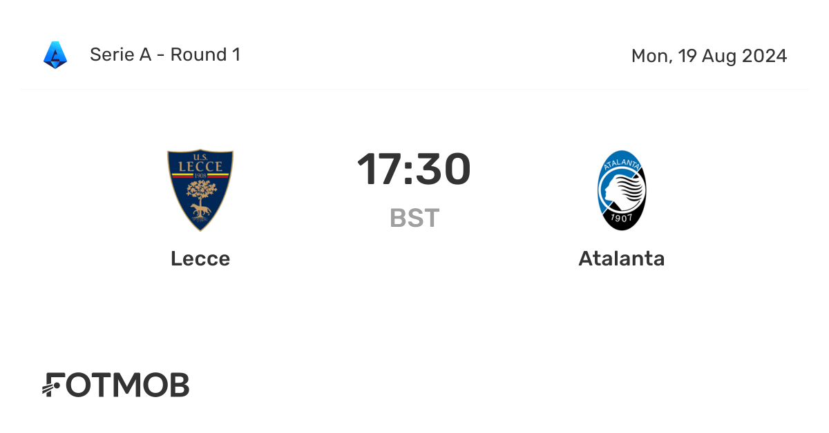 Chutogeldaftarterbaru – Prediksi Lecce vs Atalanta Statistik Pemain dan Pertandingan