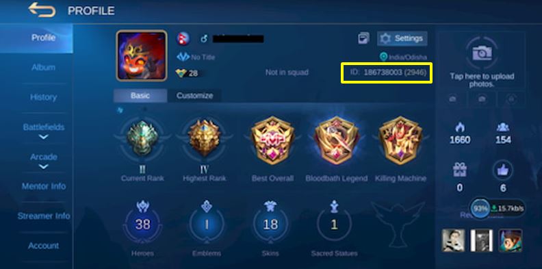 Cara Redeem Kode di Game Mobile Legends